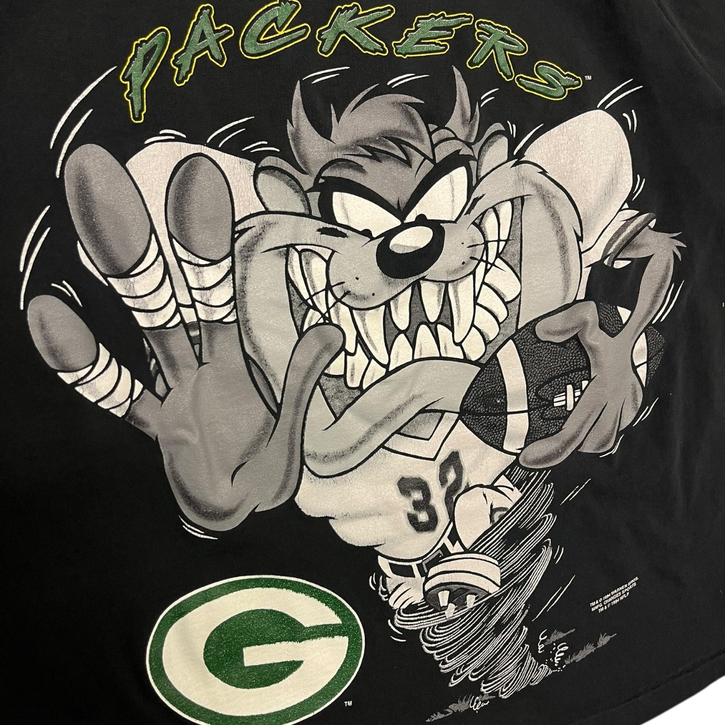 Vintage Taz Green Bay Packers Big Graphic Tee