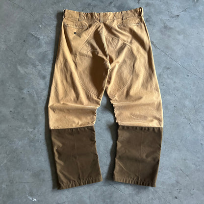 Y2K Duxbak Tan & Olive Double Leg Pants
