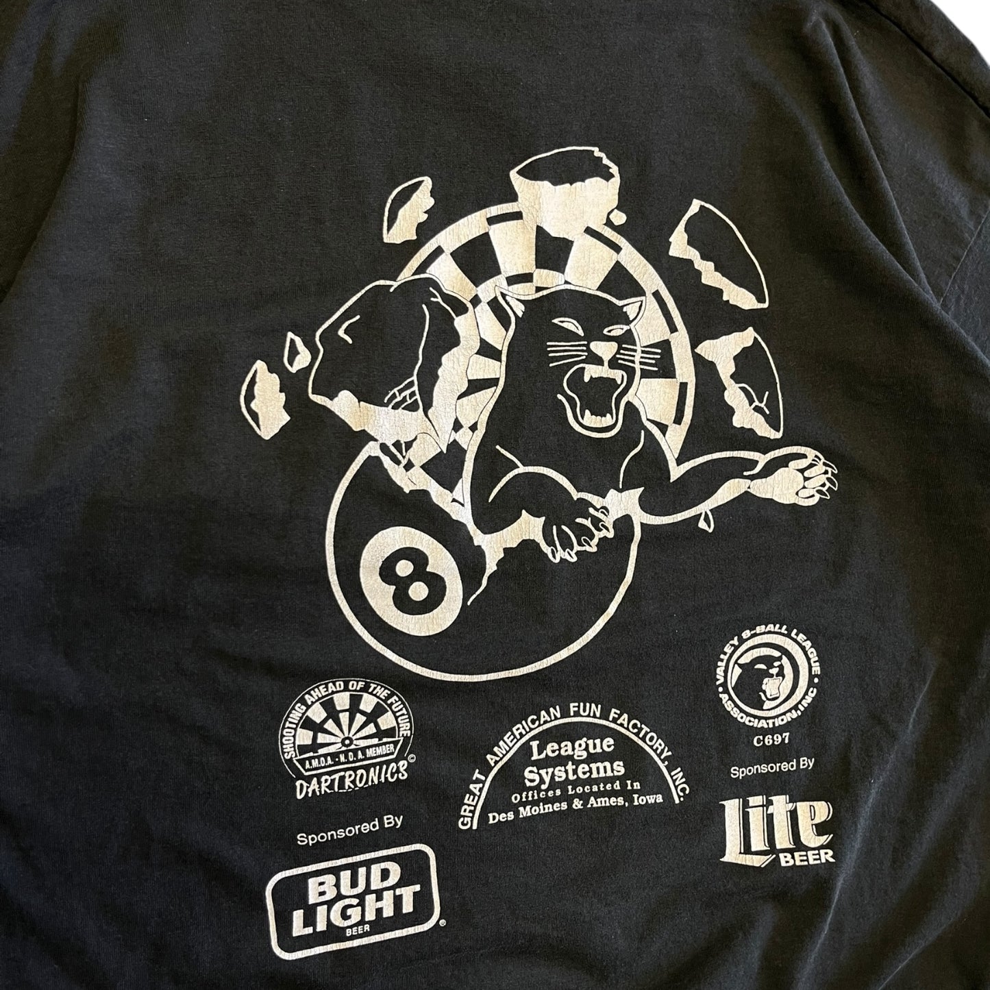 Vintage Valley 8-Ball League Chest Pocket Tee