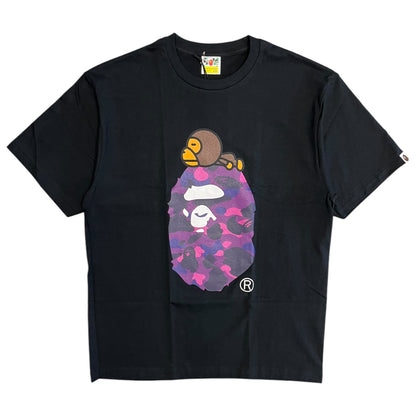 A Bathing Ape Purple Camo Big Head Baby Milo T Shirt