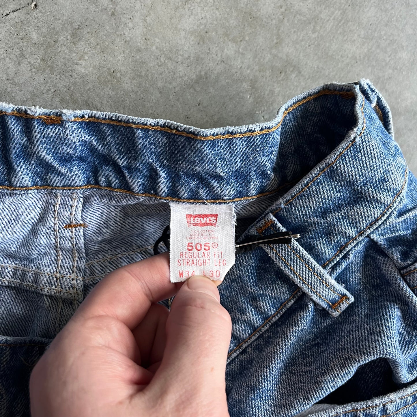 Vintage Levi’s 505 Light Wash Straight Leg Jeans