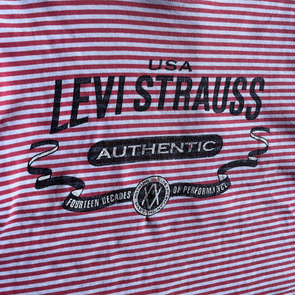 Women’s Vintage Levi Stripped Graphic Cropped Tee