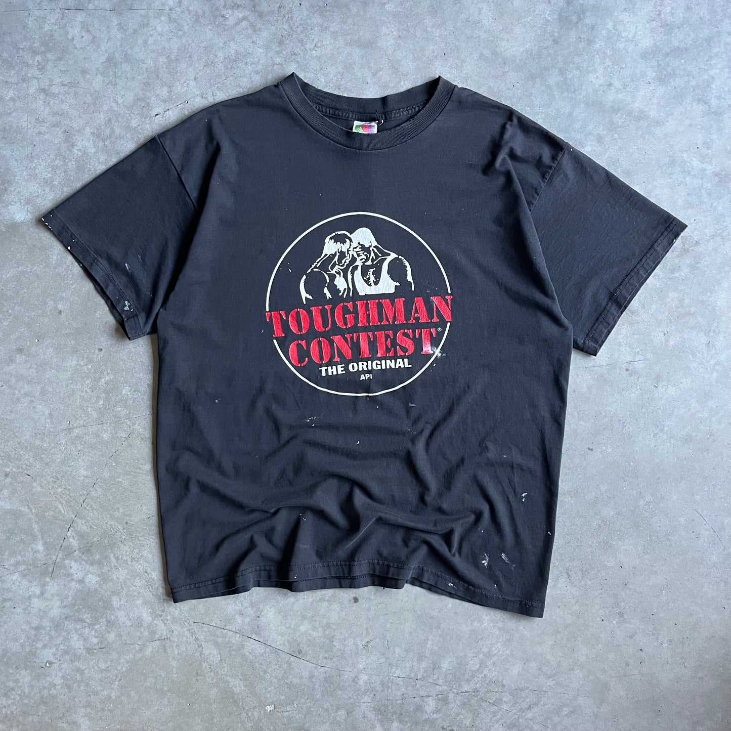 Vintage Toughman Contest Paint Splatter Tee