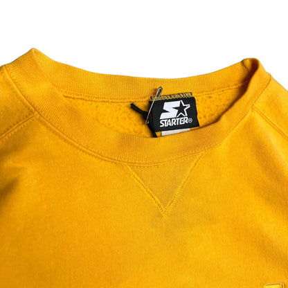 Y2K Yellow Starter Embroidered Sweatshirt