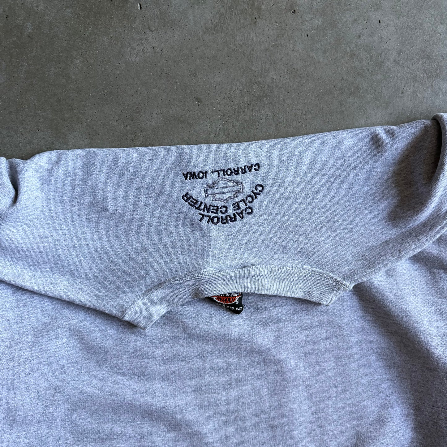 Vintage Carroll Harley Davidson Cobalt Shield Grey Sweatshirt