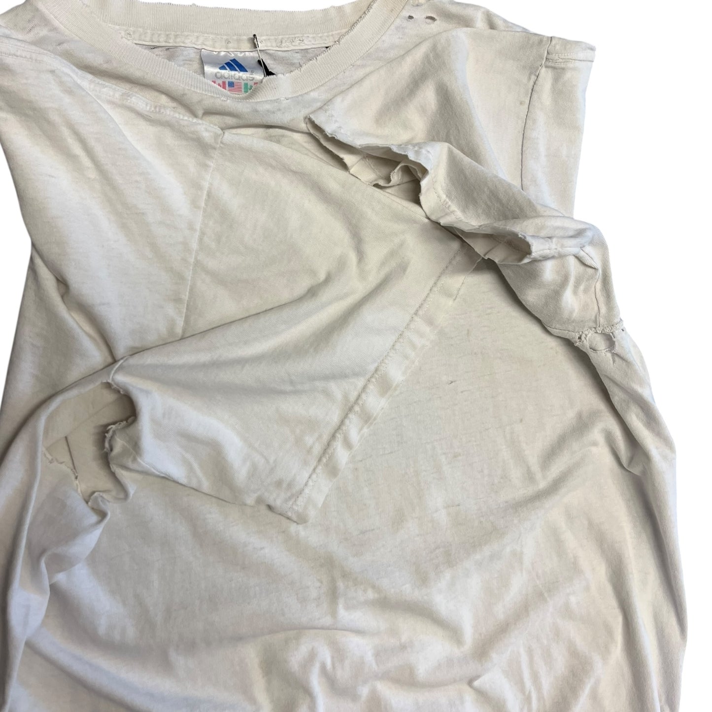 Y2K AFA Adidas Distressed Tee