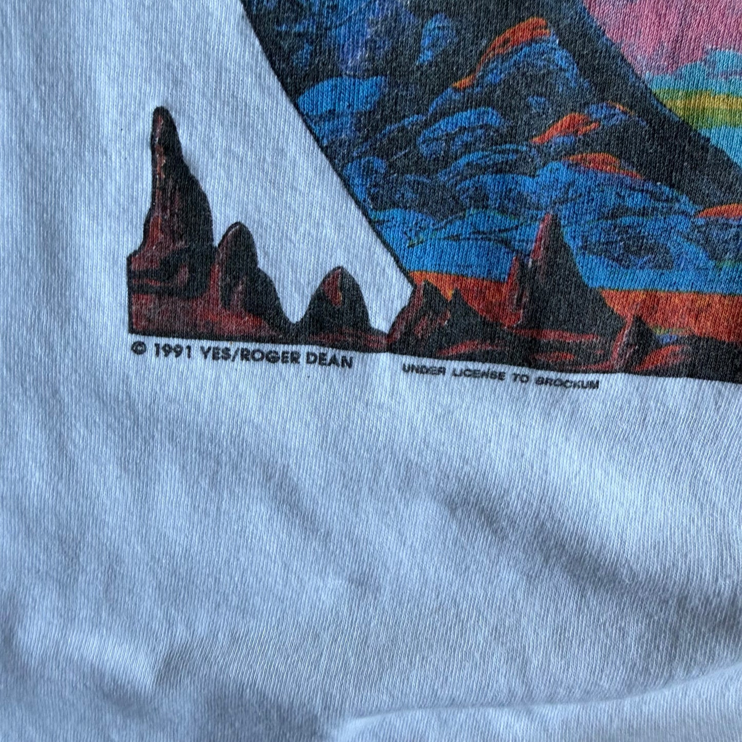 Vintage 1991 Yes World Tour Brockum T Shirt