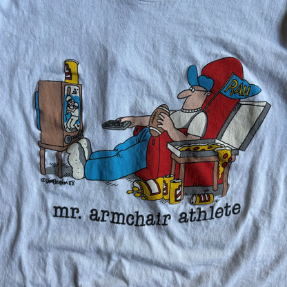 Vintage Mr Armchair Athlete Humor Tee