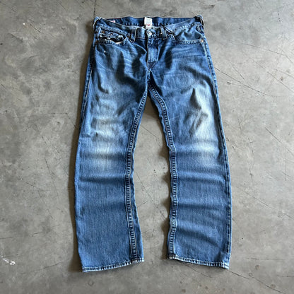 True Religion Sand Faded Blue Jeans
