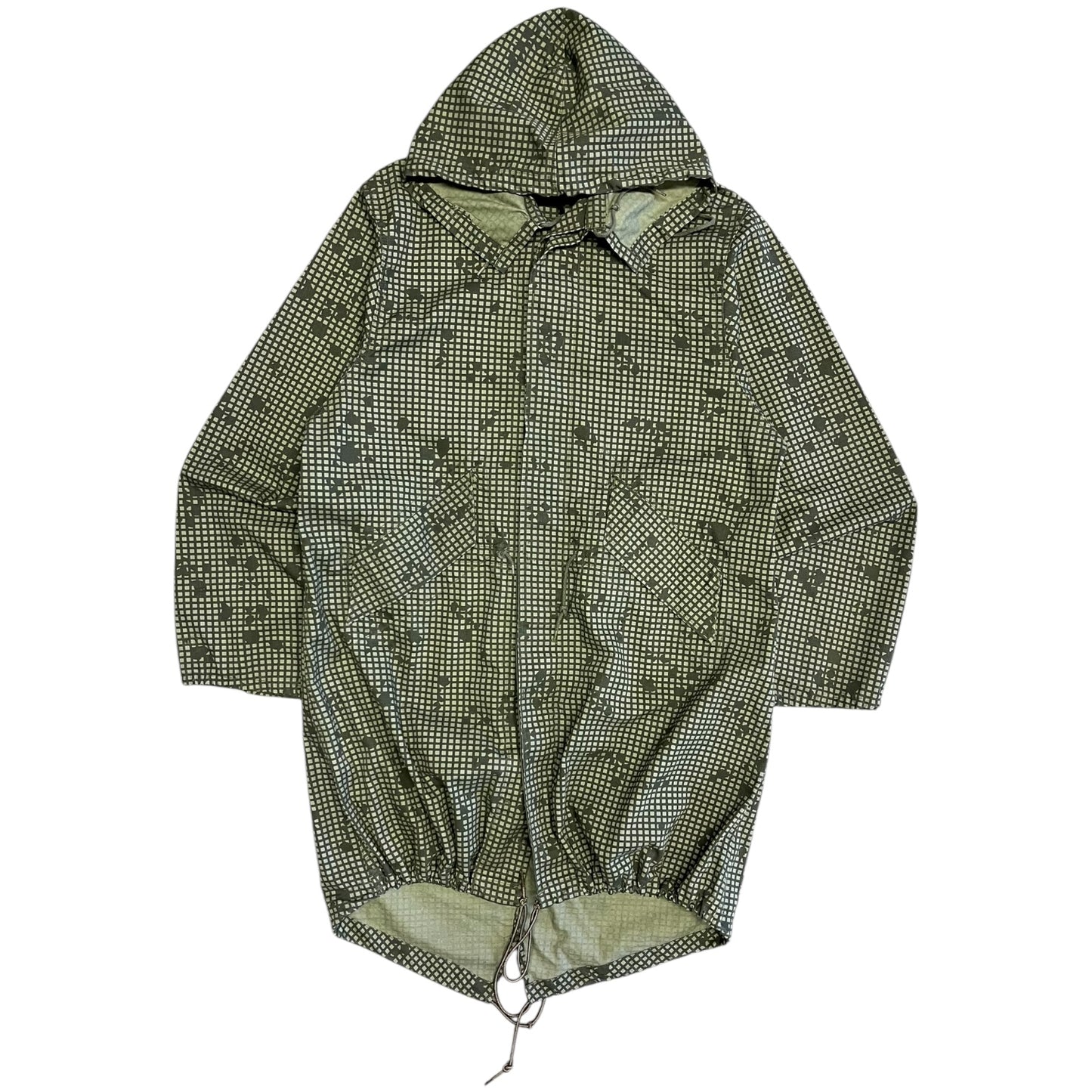 Vintage Military Night Camo Fishtail Parka