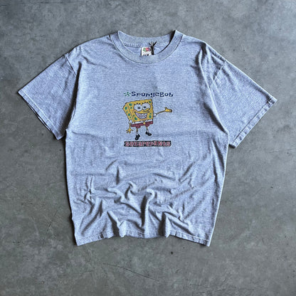 Vintage SpongeBob SquarePants Spell-Out & Character Tee