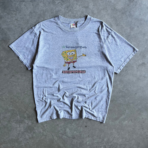 Vintage SpongeBob SquarePants Spell-Out & Character Tee
