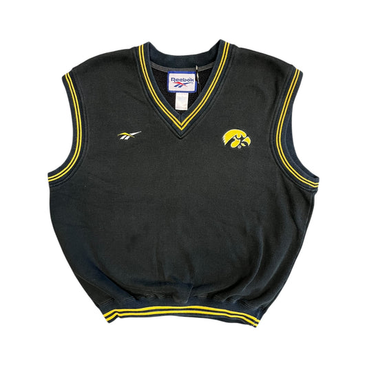 Vintage Reebok Iowa Hawkeyes Sweater Vest