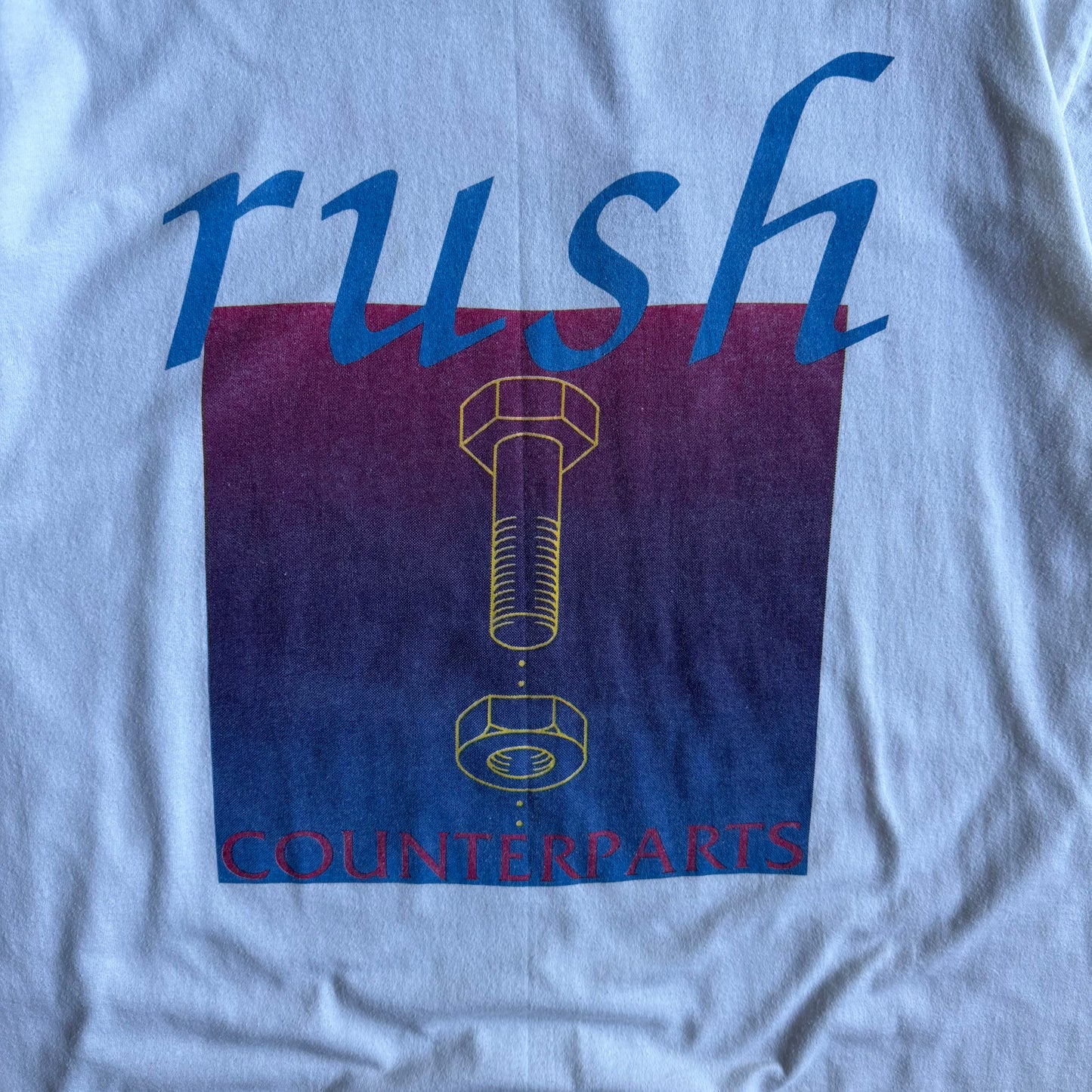 Vintage Rush Counterparts 1994 Parking Lot Boot Tour T Shirt