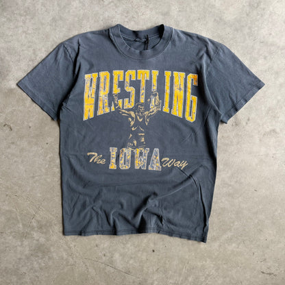 Vintage Iowa Hawkeyes Wrestling “The Iowa Way” Faded Tee