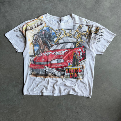 Vintage Dale Earnhardt “The Outlaw” AOP NASCAR Tee