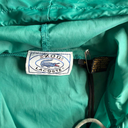 Y2K Lacoste Teal Windbreaker