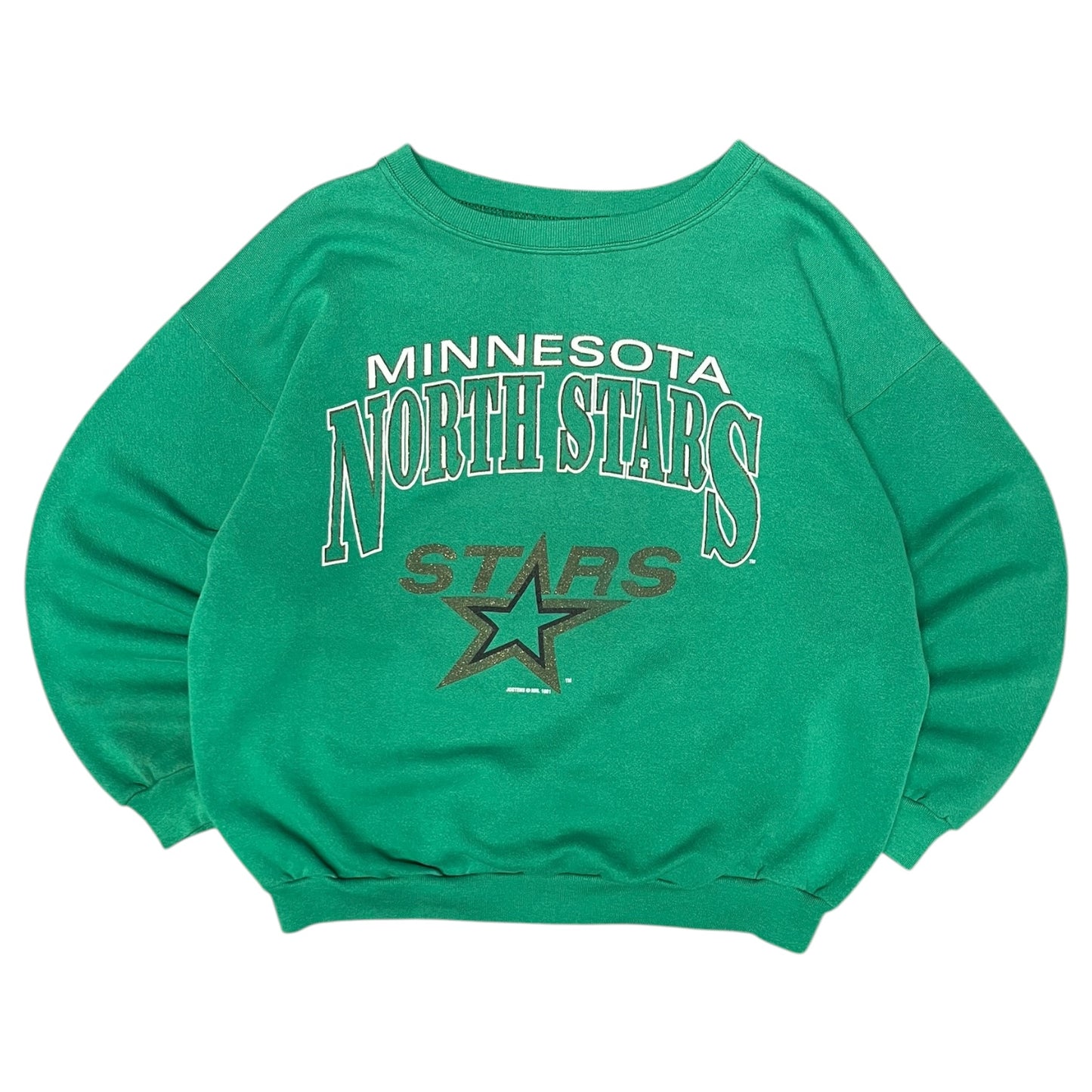 Vintage NHL Minnesota North Stars Green Sweatshirt