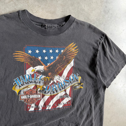 Vintage Harley Davidson America’s Legend Eagle Flag T Shirt