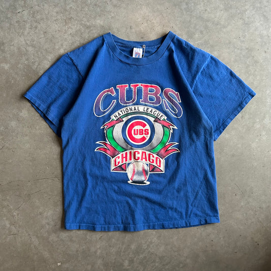 Vintage Logo 7 Chicago Cubs National League Tee