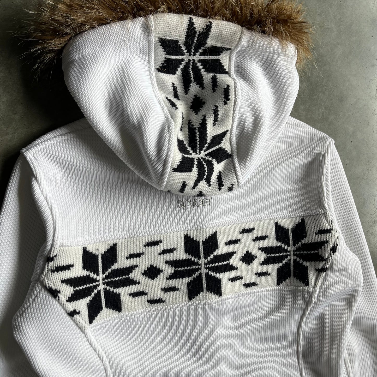 Y2K Spyder Women's Soiree Faux Fur Hood Zip-Up