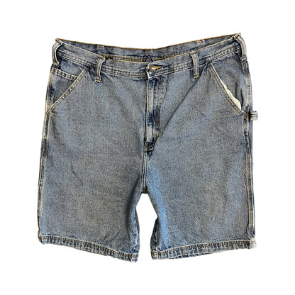 Vintage Rugged Wear Light Wash Denim Jean Shorts ￼