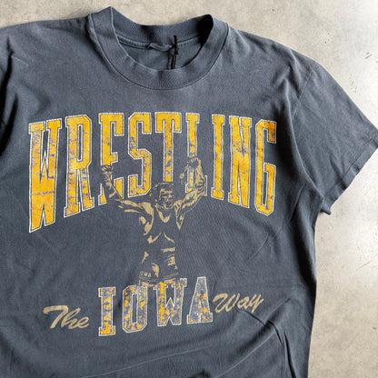 Vintage Iowa Hawkeyes Wrestling “The Iowa Way” Faded Tee