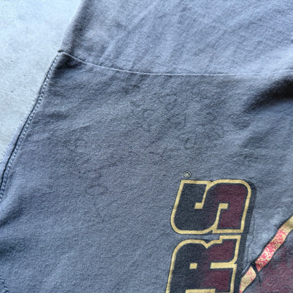 Y2K Hooters Lady & Bike Dark Gray Tee