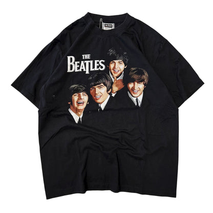 Y2K The Beatles Smiling Faces Tee