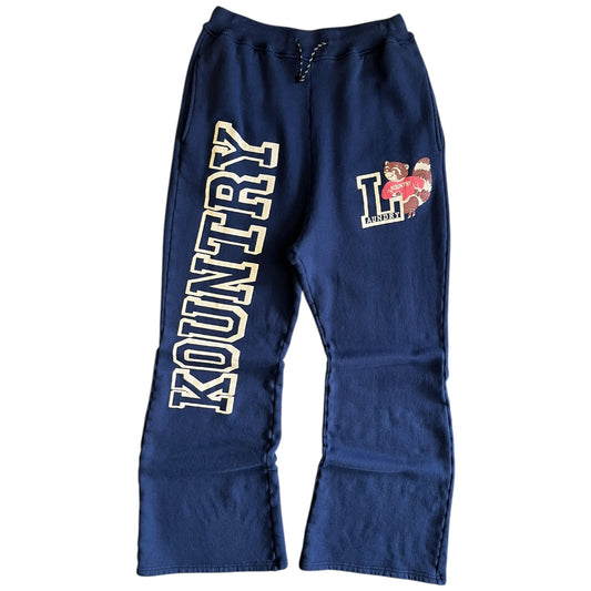 Kapital Kountry Flared Sweatpants Navy Blue