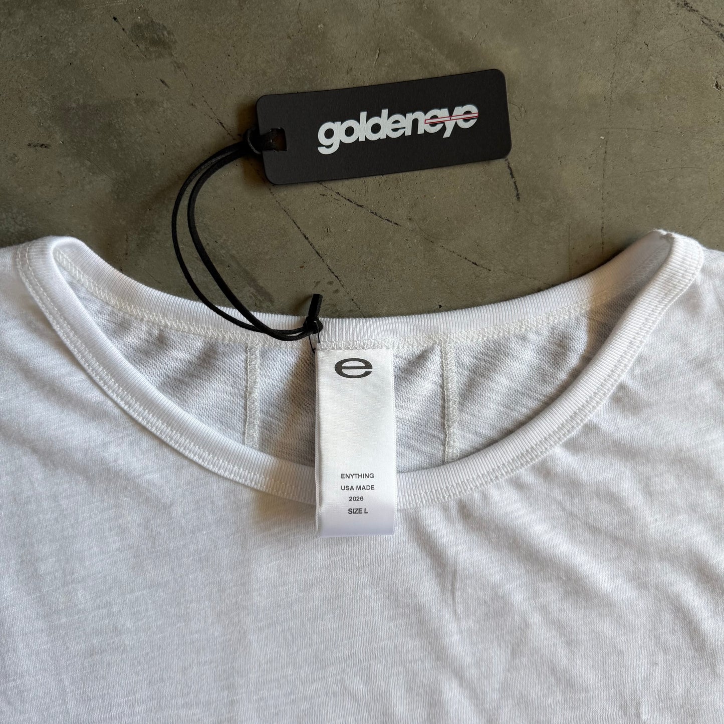 eforenything - Scar Slub Tee - White