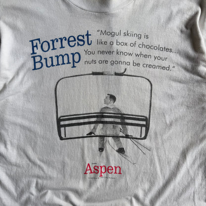Vintage Aspen Forrest Bump Skiing Gag Tee