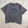 Harley Davidson Spell Out Over Emblem T Shirt