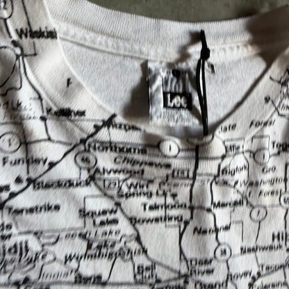 Y2K Minnesota Spell-Out & Map AOP Tee