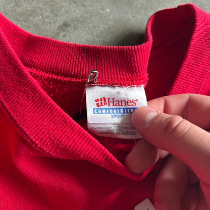 Vintage Polaris Star Logo Red Crewneck Sweatshirt