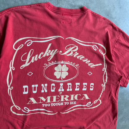 Y2K Lucky Brand Big Back Graphic Tee