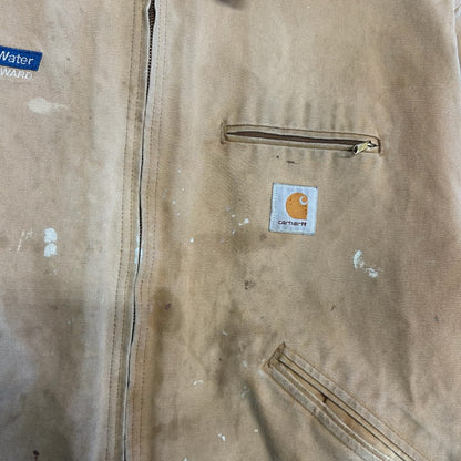 Carhartt ‘J97 BRN’ Distressed Brown Detroit Jacket