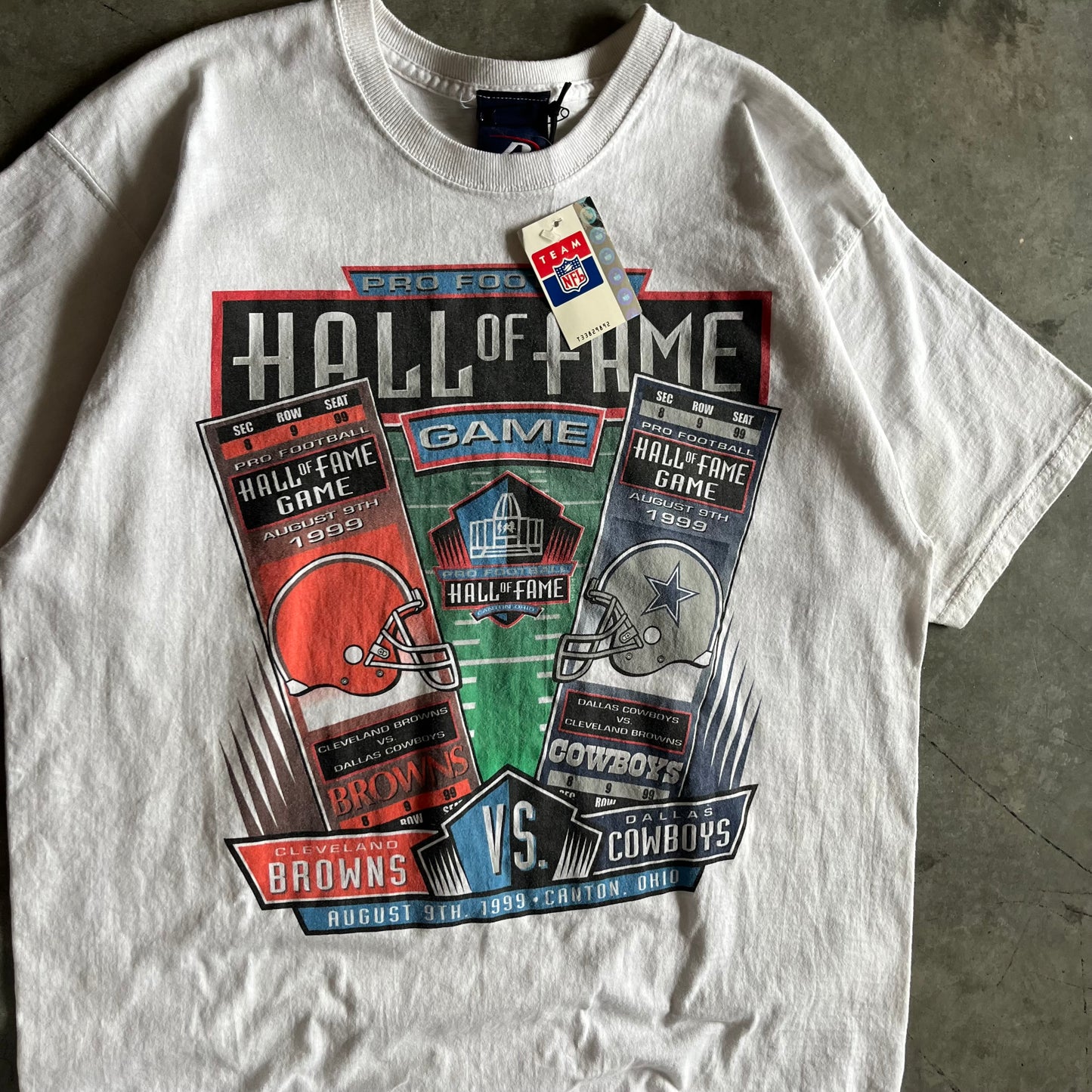 Vintage NFL Hall Of Fame Game Browns v Cowboys Tee