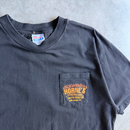 Vintage Horne’s Harley Davidson Fire Eagle Pocket Tee