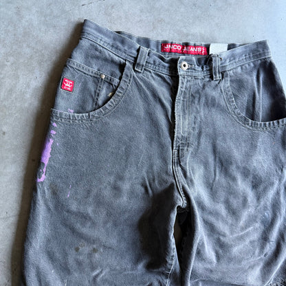 Vintage JNCO Jeans Bulldog Black Baggy Shorts