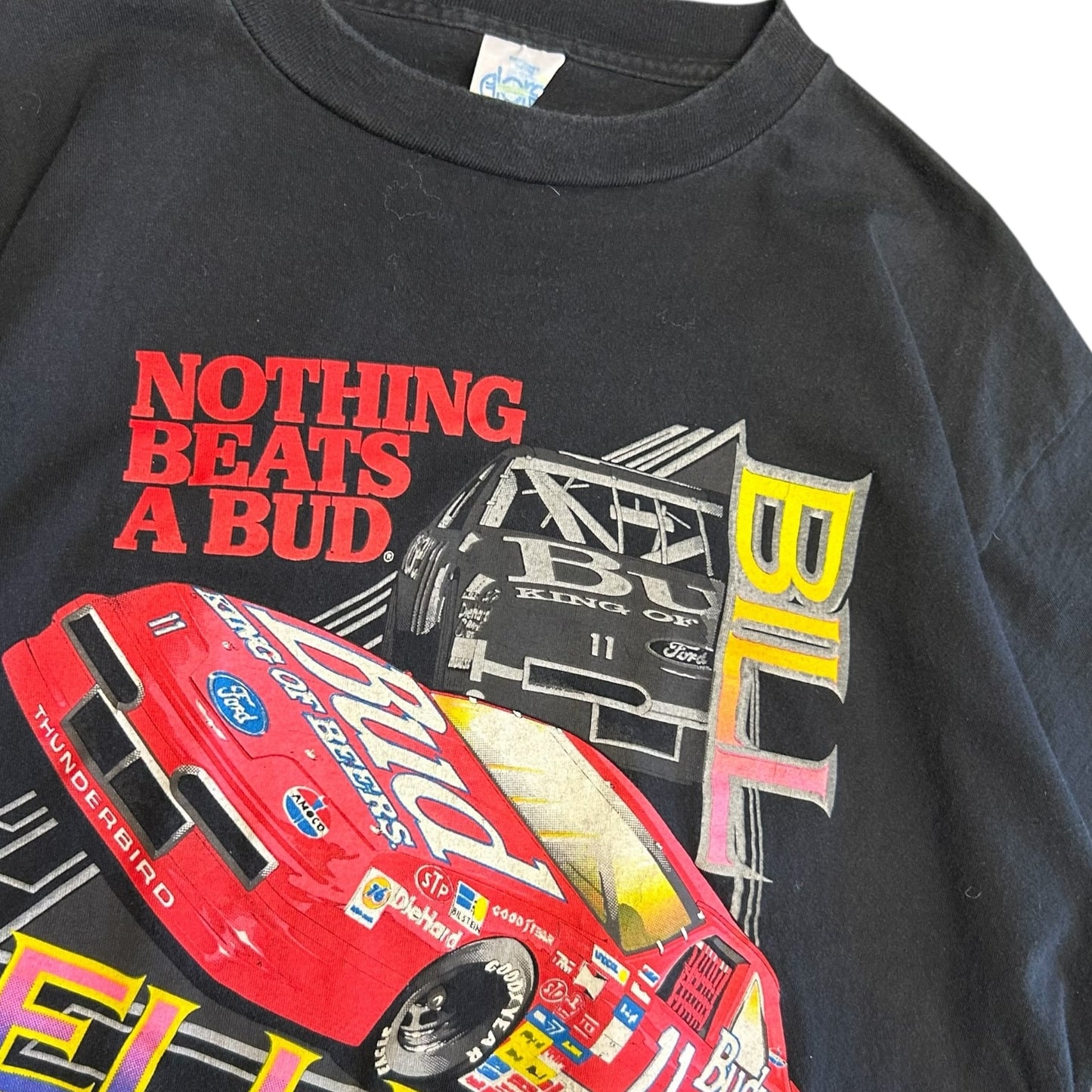 Vintage Bill Elliot Nothing Beats A Bud Tee