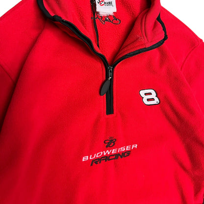 Y2K Quarter Zip Budweiser Racing Sweatshirt