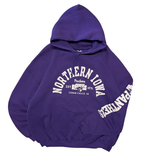Y2K Northern Iowa Panthers Purple Russell Hoodie
