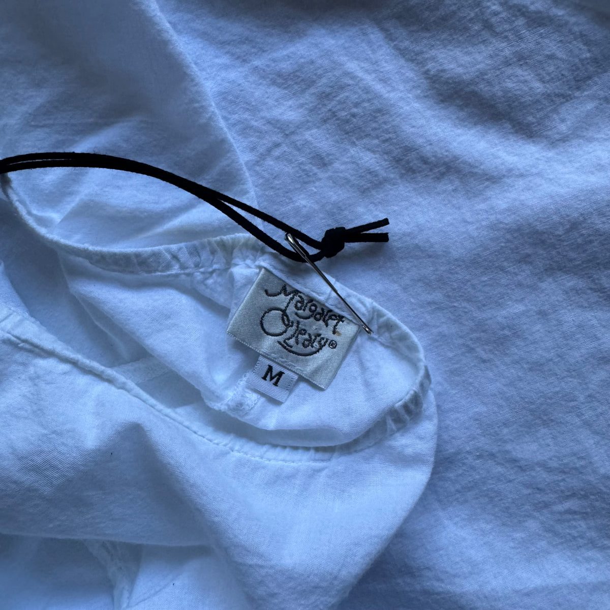 Women’s 90s Margaret O’Leary White Boho Peasant Tank