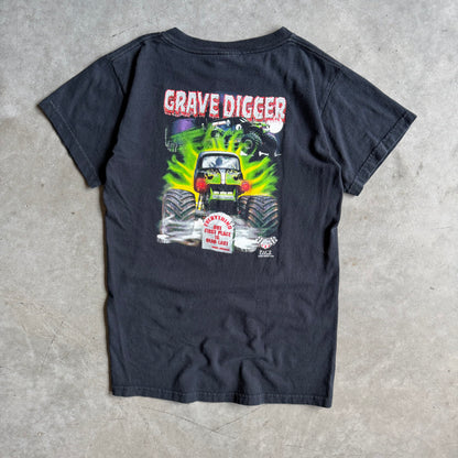 Y2K Grave Digger Monster Truck Racing Black Tee