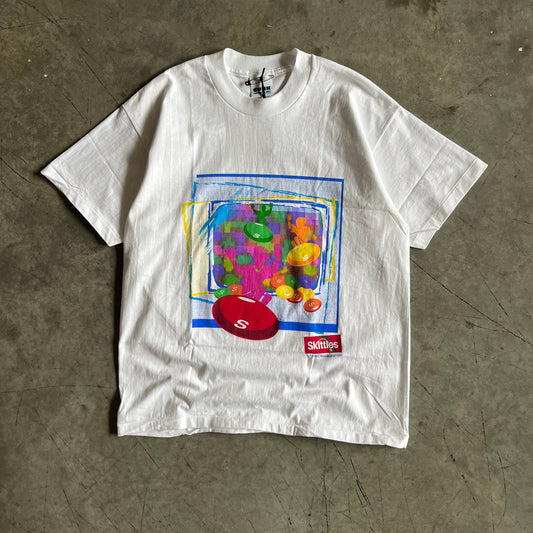 1994 Skittles Candy Promo White Tee