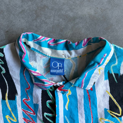 Vintage Ocean Pacific 80’s Pattern Hawaiian Shirt