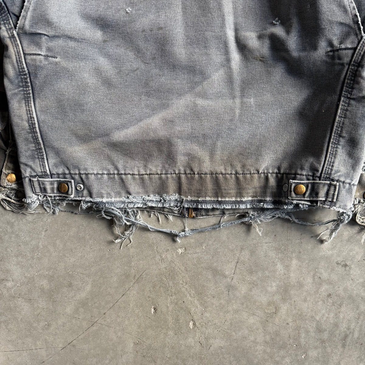Vintage Thrashed Carhartt ‘J97 PTL’ Petrol Detroit Jacket