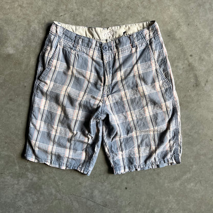 Y2K OTB Plaid Baggy Beach Shorts
