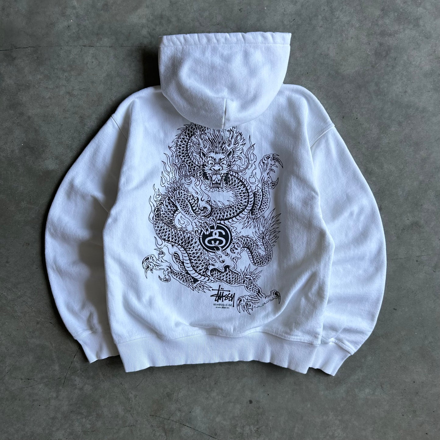 Stüssy 2022 Dragon Hoodie - White